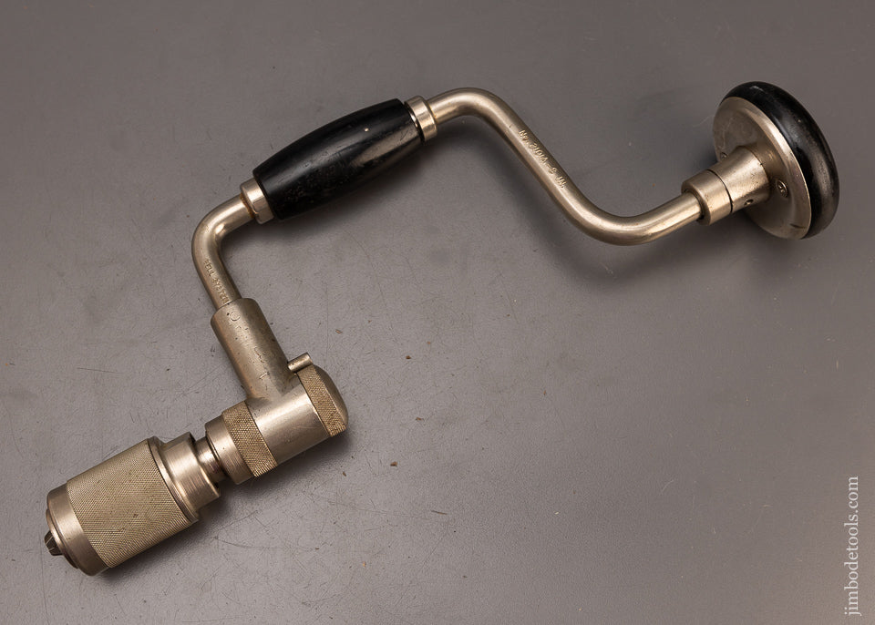 8 Inch STANLEY YANKEE No. 2101A Heavy Duty Bit Brace Near Mint - 111114