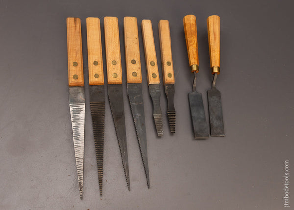 Complete Set of 8 LIE NIELSEN Plane Maker’s Floats DISCONTINUED - 111128