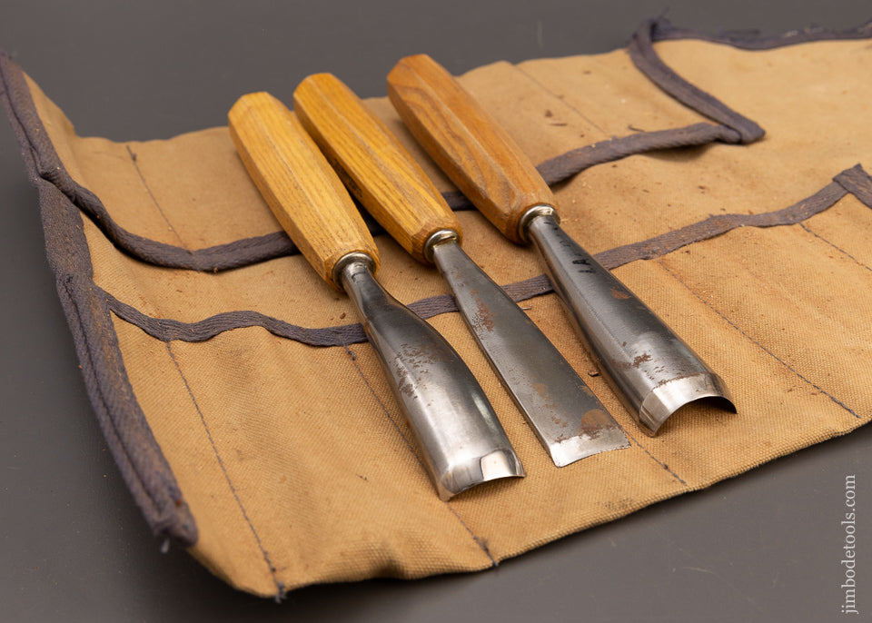 3 Large PFEIL SWISS MADE Gouges Carving Tools - 111130