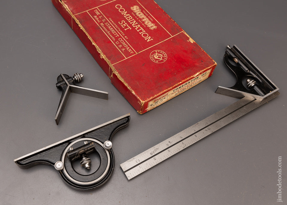 Mint in Box STARRETT No. 434 - 12 Inch Combination Set - 111137