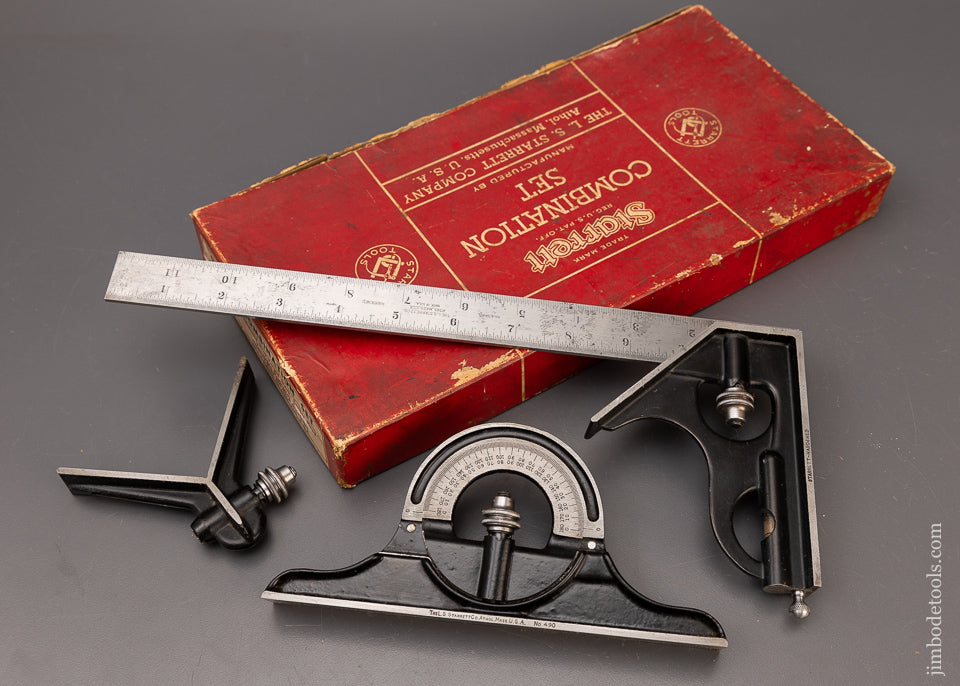 Mint in Box STARRETT No. 434 - 12 Inch Combination Set - 111137