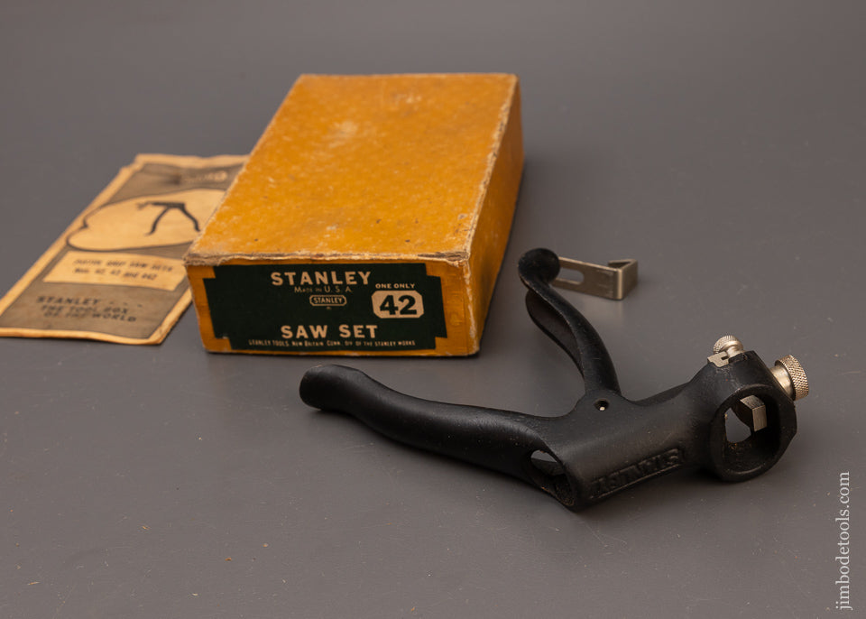 STANLEY No. 42x Saw Set Mint in Box - 111138