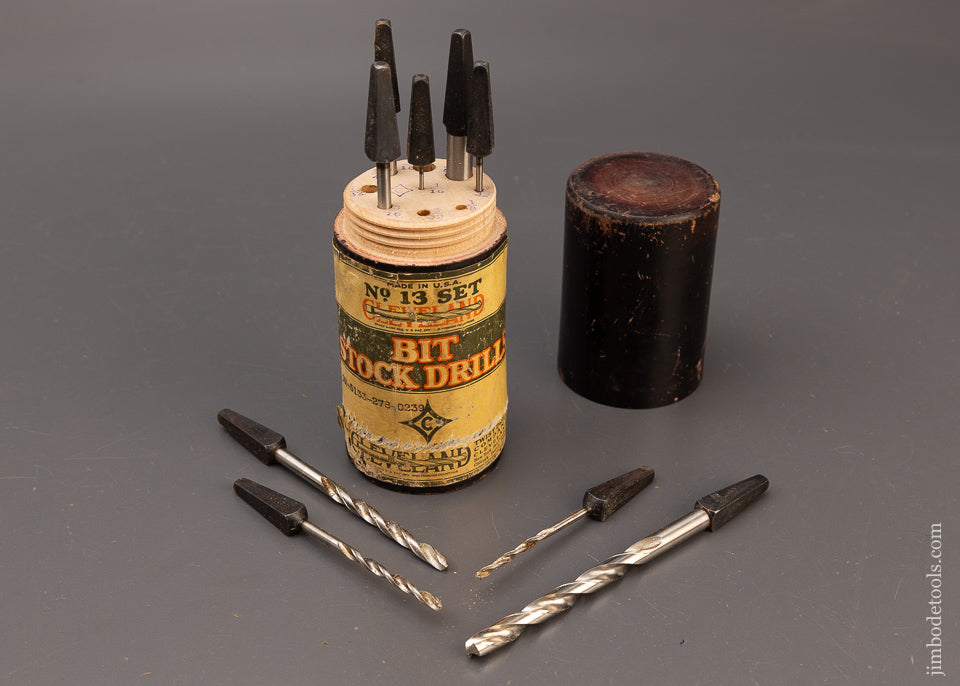 Set of Bit Stock Drills No. 13 CLEVELAND Mint in Box - 111141