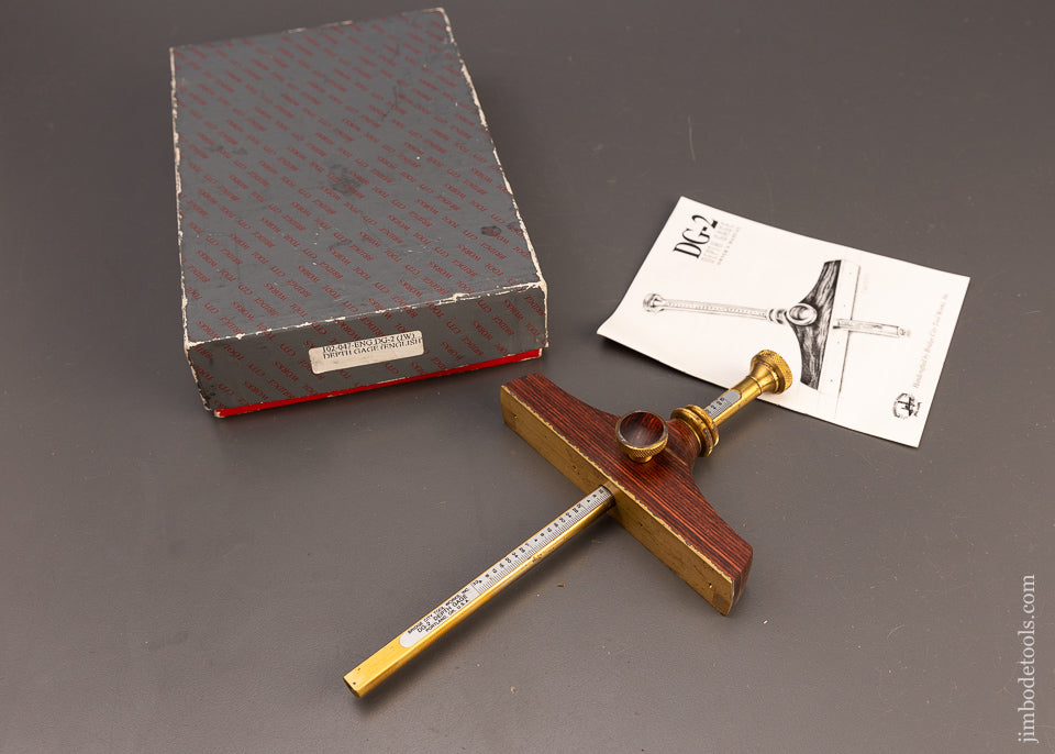 BRIDGE CITY TOOL WORKS DG-2 Depth Gauge Near Mint in Box - 111147