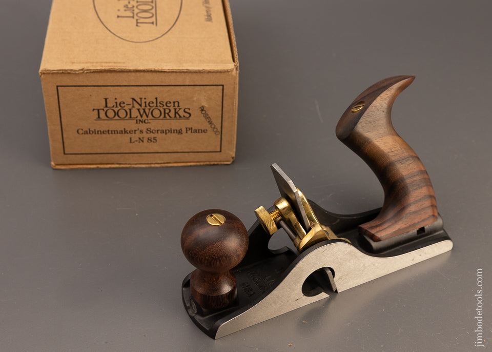 LIE NIELSEN No. 85 Cabinet Scraper Plane Mint in Box with Rosewood - 111187