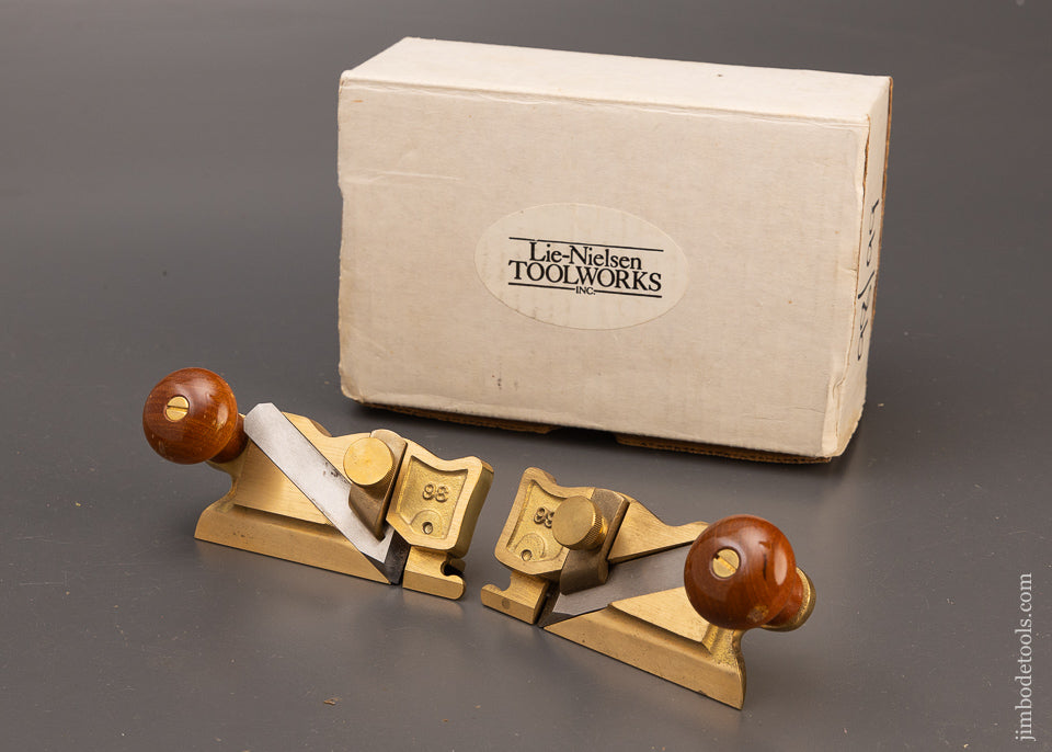 LIE NIELSEN No. 98 & 99 Side Rabbet Planes Near Mint in Box - 111188