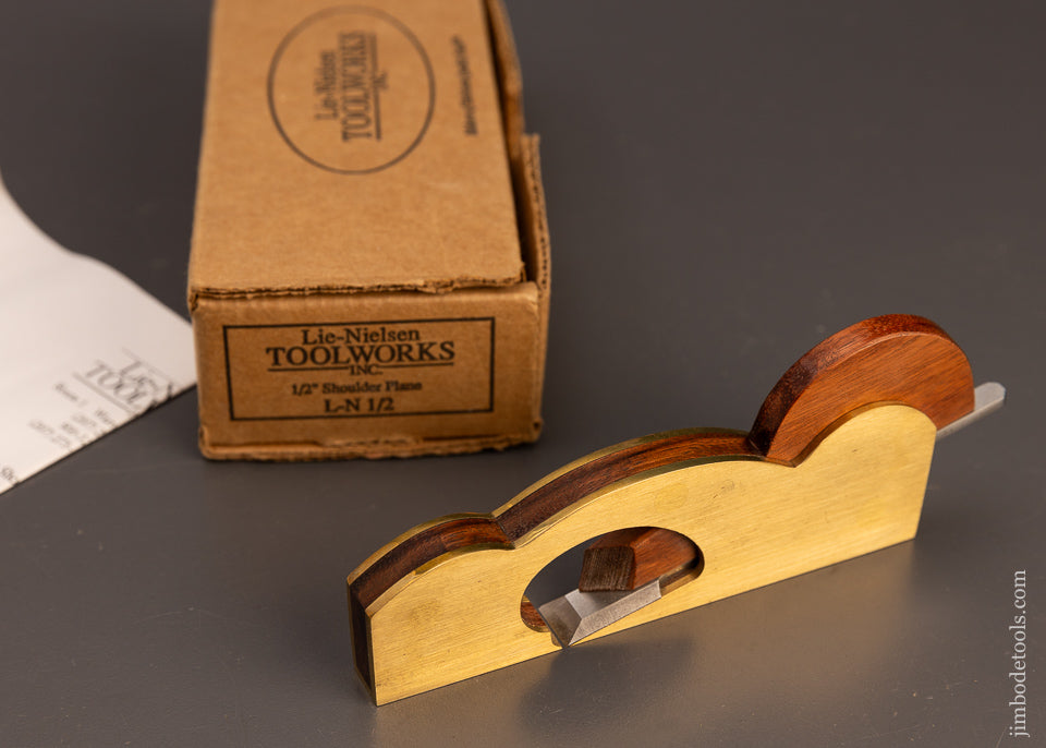 LIE-NIELSEN 1/2 Inch Small Shoulder Plane Mint in Box DISCONTINUED - 111195