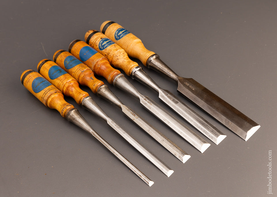 Fine Set of 6 E.A. BERG ESKILSTUNA Socket Bench Chisels - 111204 – Jim ...