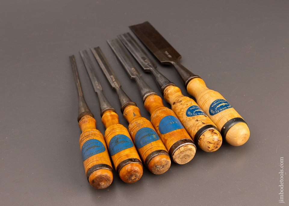 Fine Set of 6 E.A. BERG ESKILSTUNA Socket Bench Chisels - 111204 – Jim ...