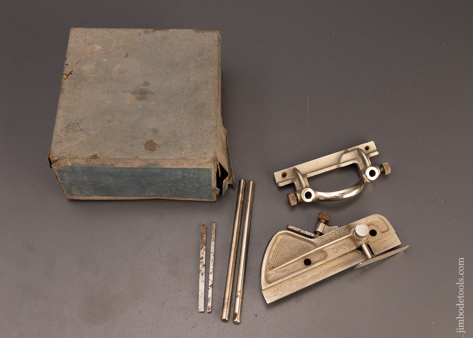 100% Complete RECORD No. 043 Plow Plane Near Mint in Box - 111212