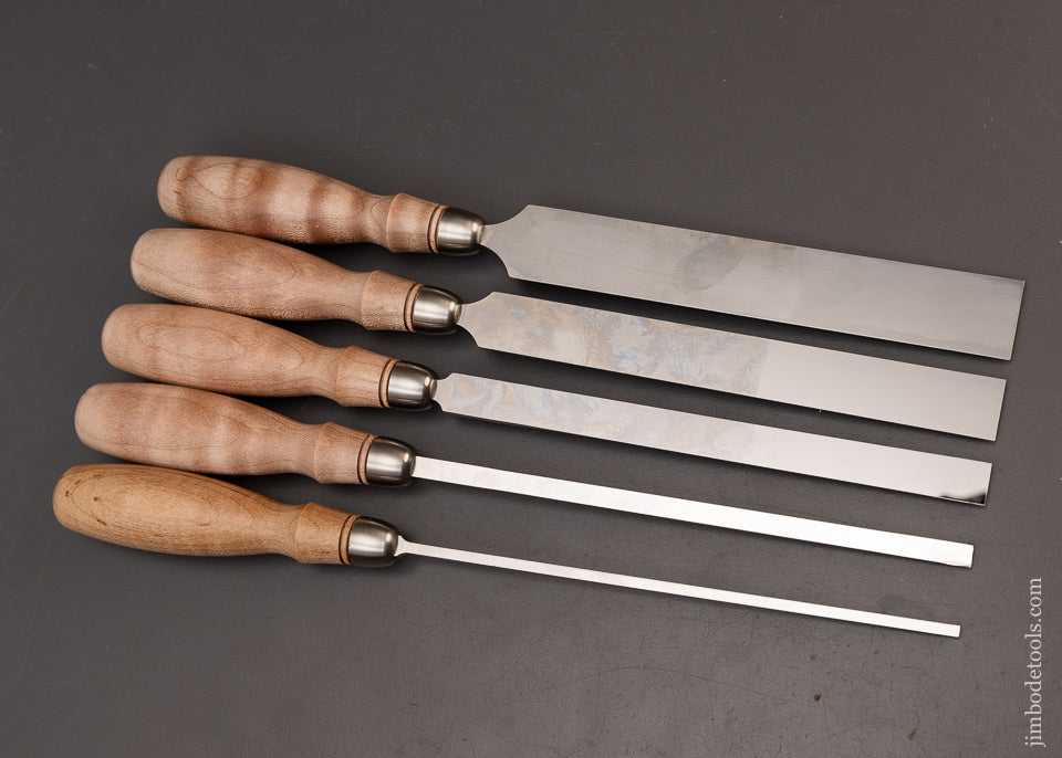 Mint Set of 5 BLUE SPRUCE Long Paring Chisels - 111269