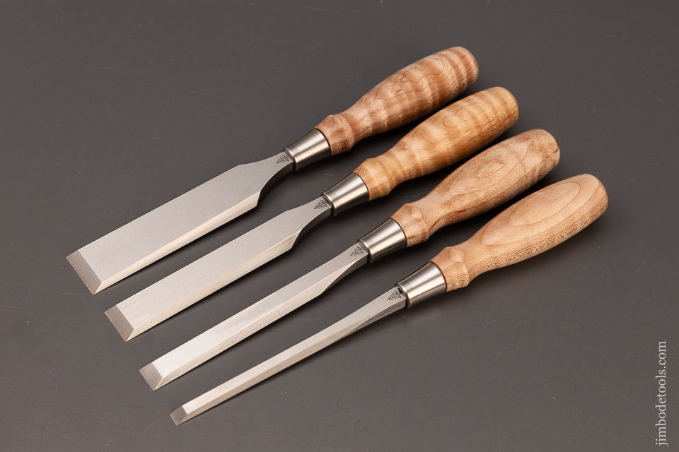 Chisel Minus Mint Set of 4 BLUE SPRUCE Dovetail Chisels - 111270 – Jim Bode Tools