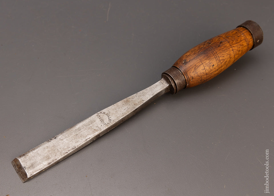 Fine 1 Inch Dutch Heavy Mortise Chisel by G.W.V. DILLEN JR UTRECHT - 111320