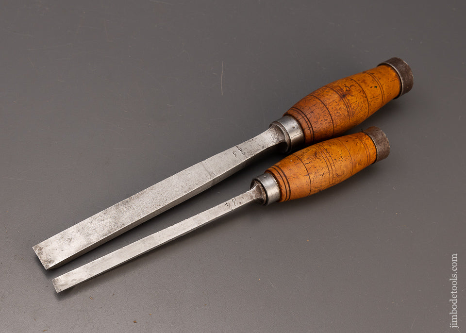 Great Set of 2 Dutch Mortise Chisels - 111338