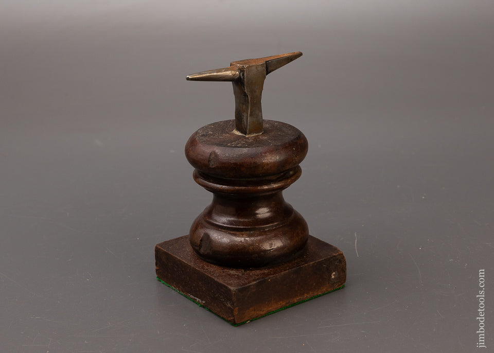 Watch Maker’s Anvil on Fancy Turned Stump 5 1/4 Inches High - 111349
