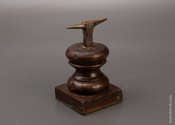 Watch Maker’s Anvil on Fancy Turned Stump 5 1/4 Inches High - 111349