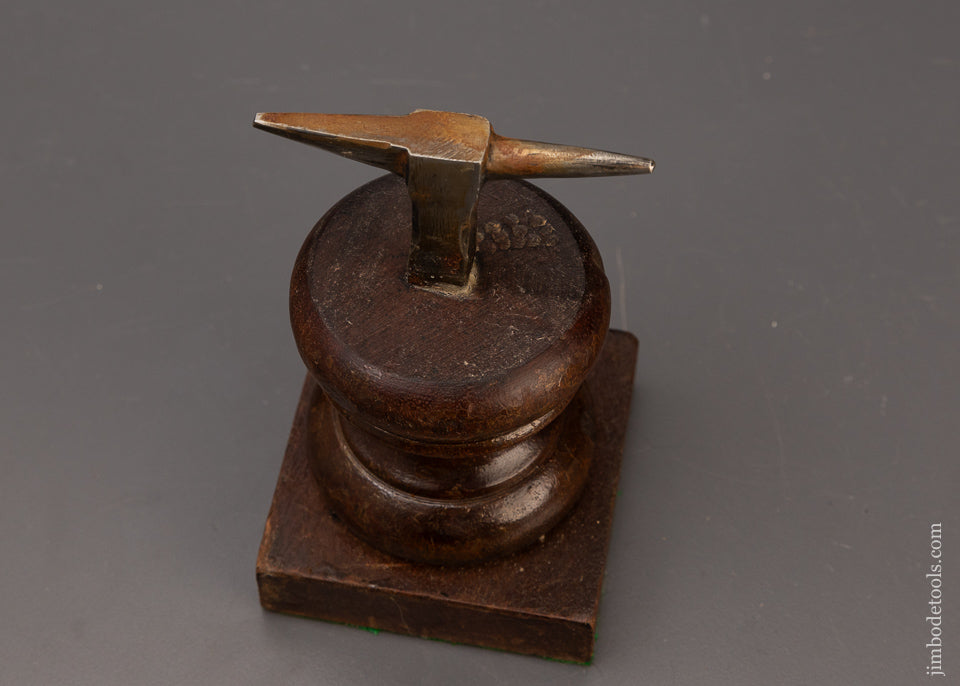 Watch Maker’s Anvil on Fancy Turned Stump 5 1/4 Inches High - 111349