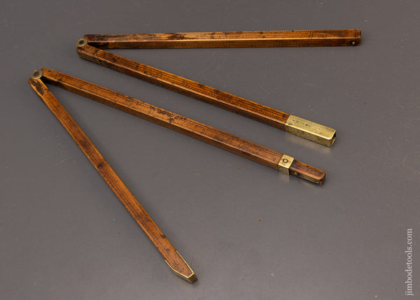 2 Piece Folding Boxwood Wantage Rule Unmarked - 111355