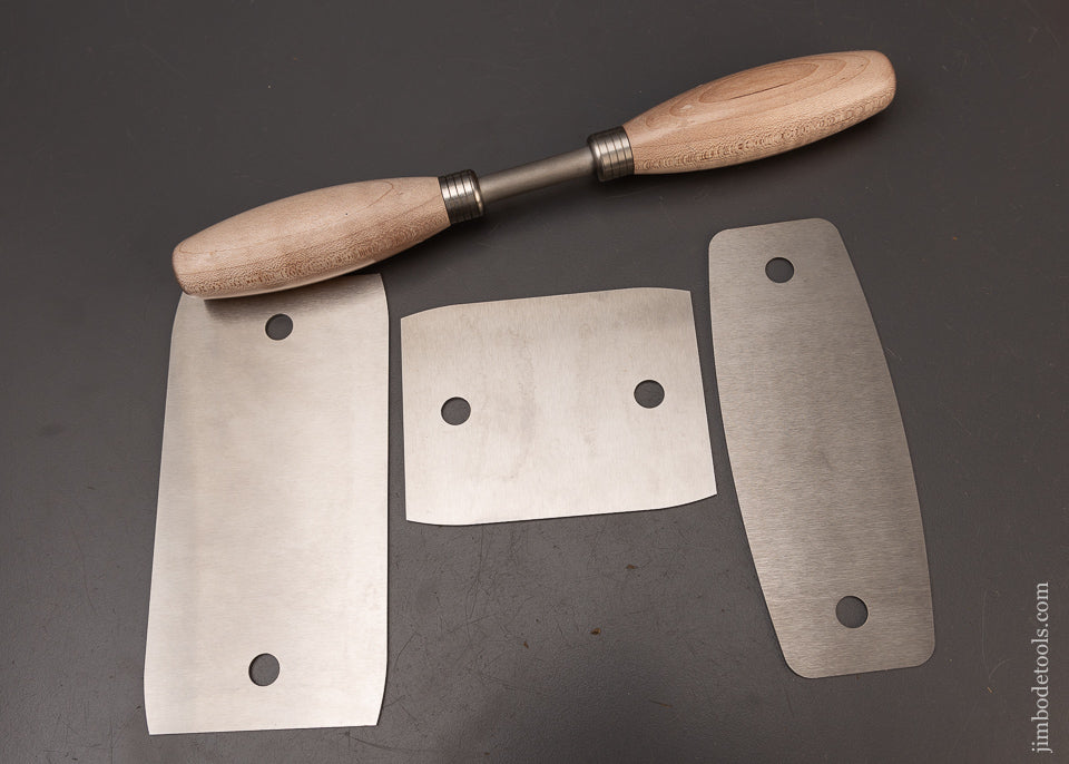 BLUE SPRUCE TOOL WORKS Heavy Card Scrapers & Double Handle Burnisher - 111378