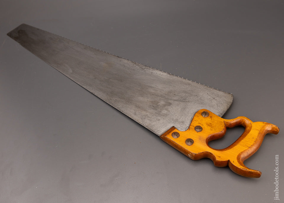 Massive & Perfect Early DISSTON No. 7 Rip Hand Saw - 111381