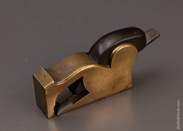 Sweet Gunmetal & Rosewood Infill Bullnose Shoulder Plane - 111416