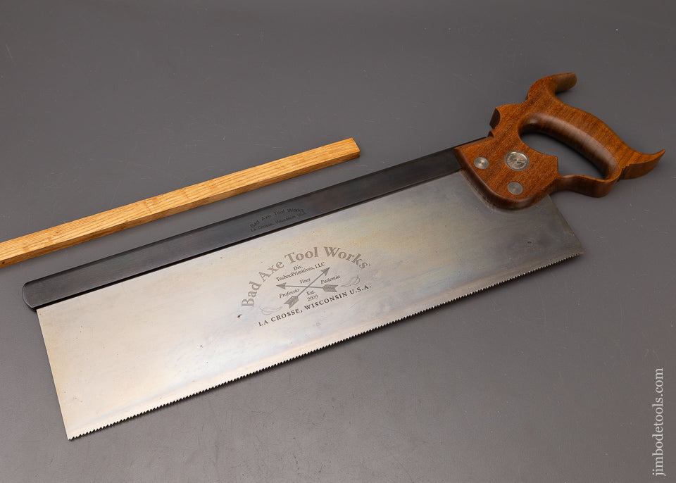 Mint 16 Inch BAD AXE TOOL WORKS Tenon Saw - 111427