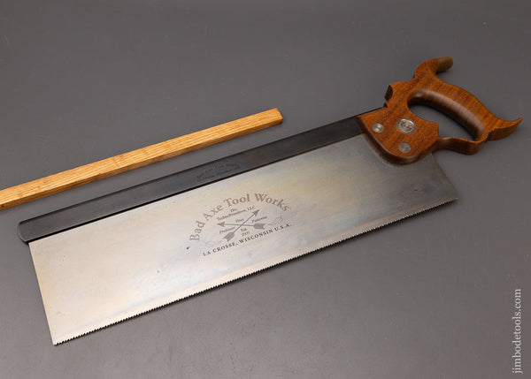 Mint 16 Inch BAD AXE TOOL WORKS Tenon Saw - 111427