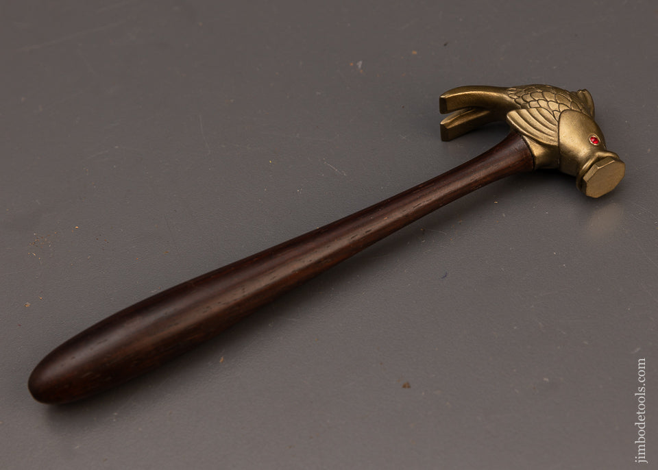 PAUL HAMLER Miniature Fish Head Hammer with Glass Eyes - 111430