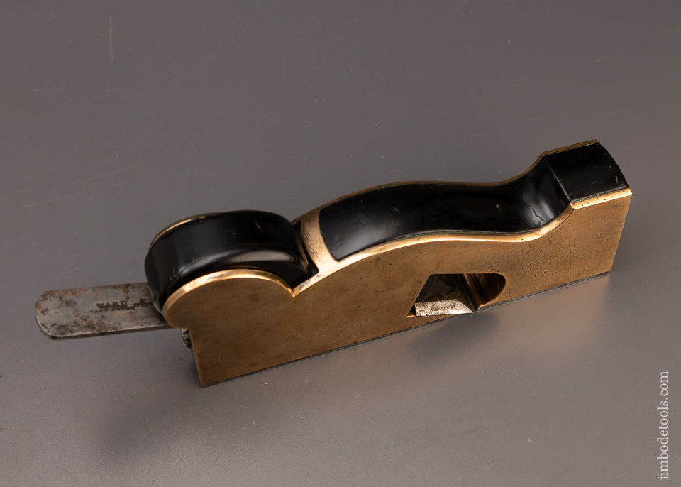 Beautiful Gunmetal & Ebony Low Angle Shoulder Plane by C.W. - - - - GEWAY MAKER LONDON - 111434
