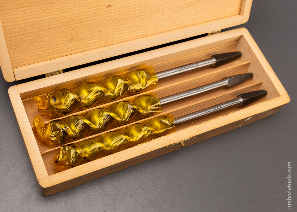Complete Set of 13 RUSSELL JENNINGS Auger Bits in Original Three Tiered Box - 111443
