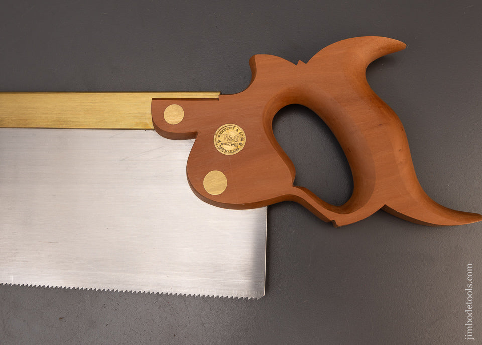 Mint Unused WENZLOFF & SONS Brass Back Tenon Saw - 111447