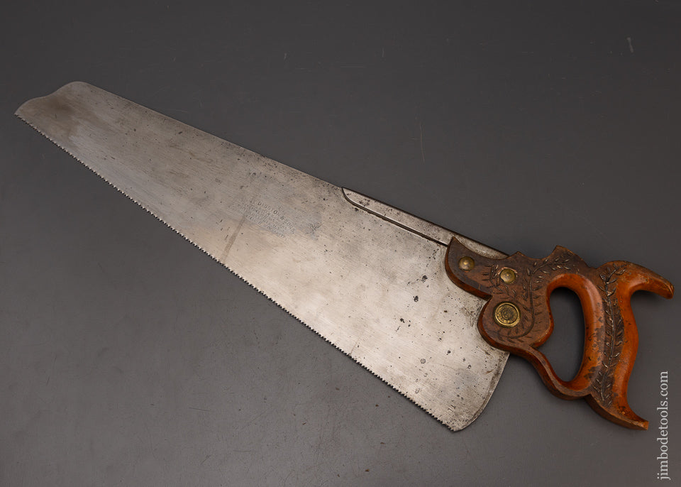 Excellent DISSTON No. 8 Half Back Saw - 111478