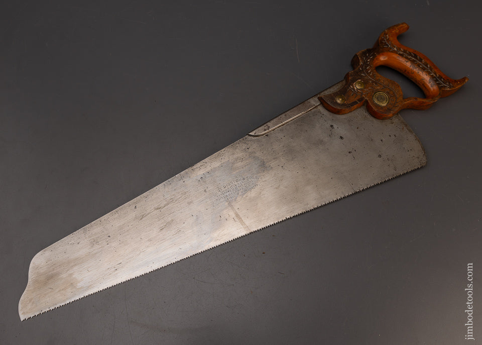 Excellent DISSTON No. 8 Half Back Saw - 111478