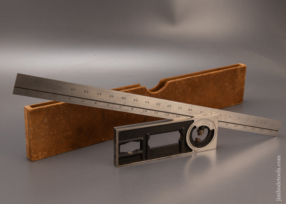 Near Mint STARRETT Builder’s Square & Protractor - 111545