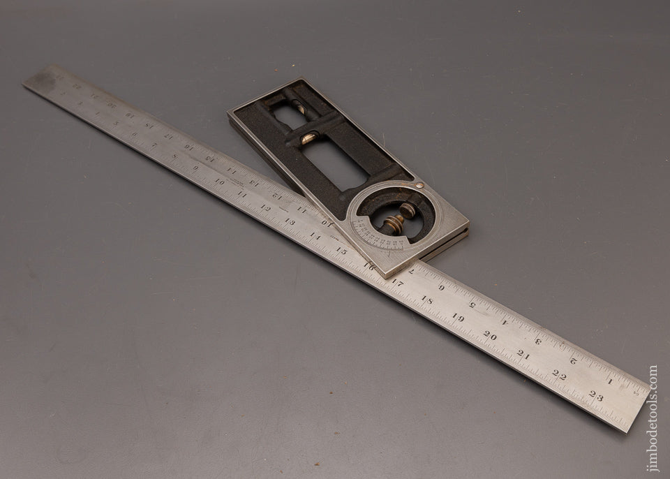 Near Mint STARRETT Builder’s Square & Protractor - 111545