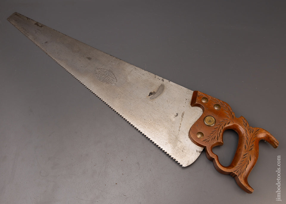 Fine Sharp DISSTON No. 12 London Spring Rip Hand Saw - 111564