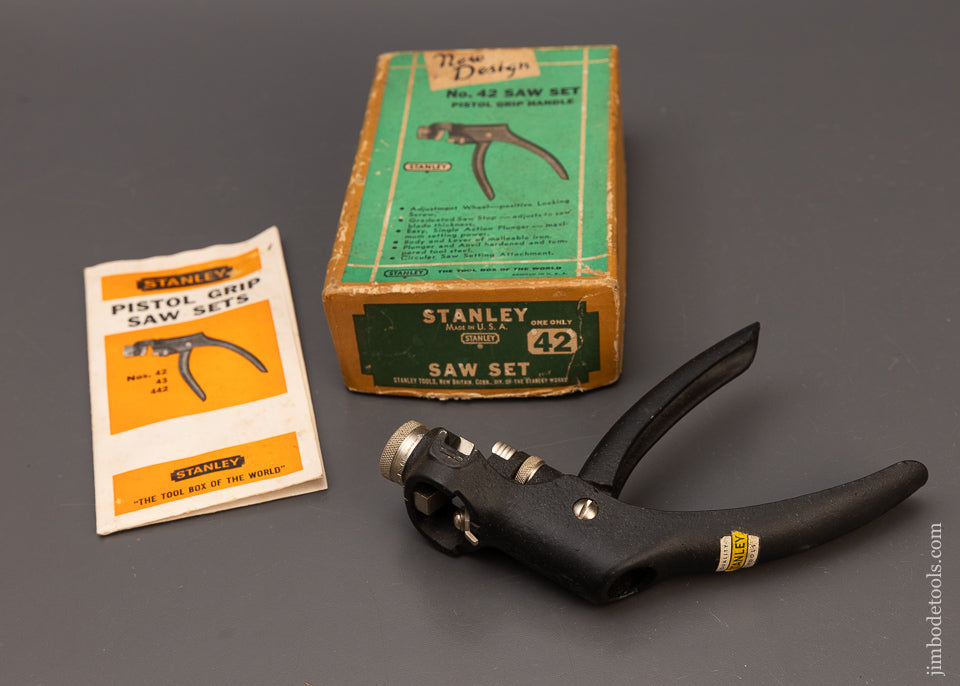 STANLEY No. 42 Saw Set Mint in Box - 111583