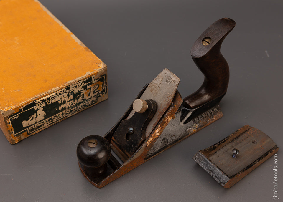 Rare Box STANLEY No. 72 Chamfer Plane with Bull Nose Attachment - 111596