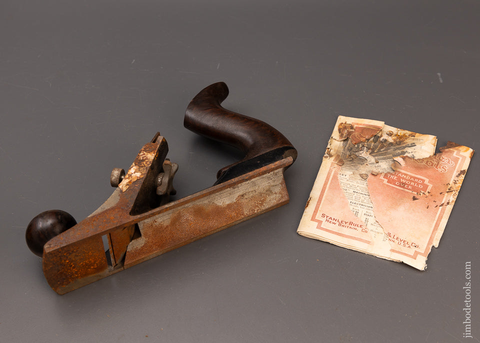 Rare Box STANLEY No. 72 Chamfer Plane with Bull Nose Attachment - 111596