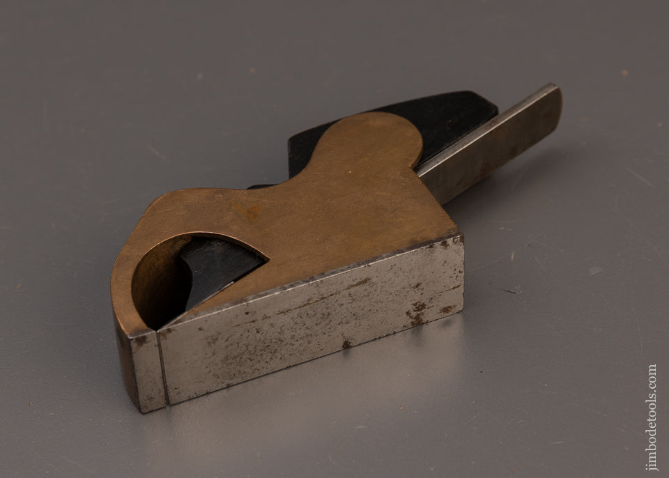 Very Fine PRESTON Gunmetal and Ebony Bullnose Shoulder Plane - 111607