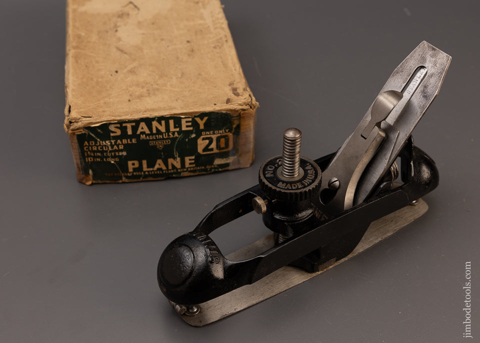 Near Mint in Box STANLEY No. 20 Circular Plane Unused - 111618