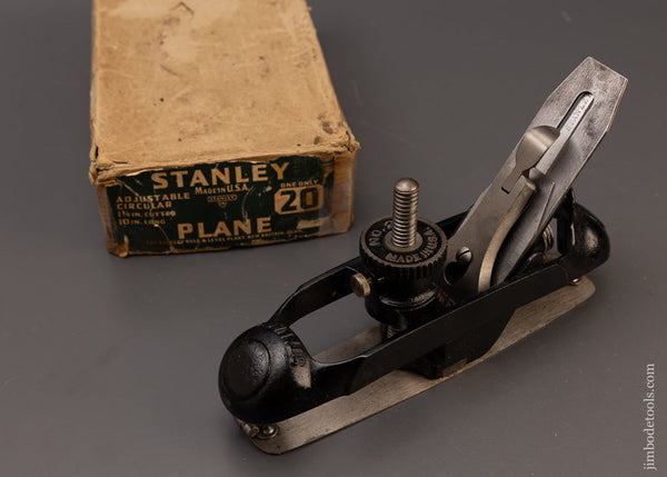 Near Mint in Box STANLEY No. 20 Circular Plane Unused - 111618