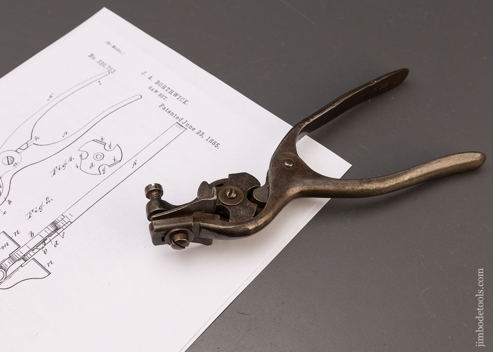 J. A. BORTHWICK PATENT JUNE 23, 1885 Saw Set - 111627