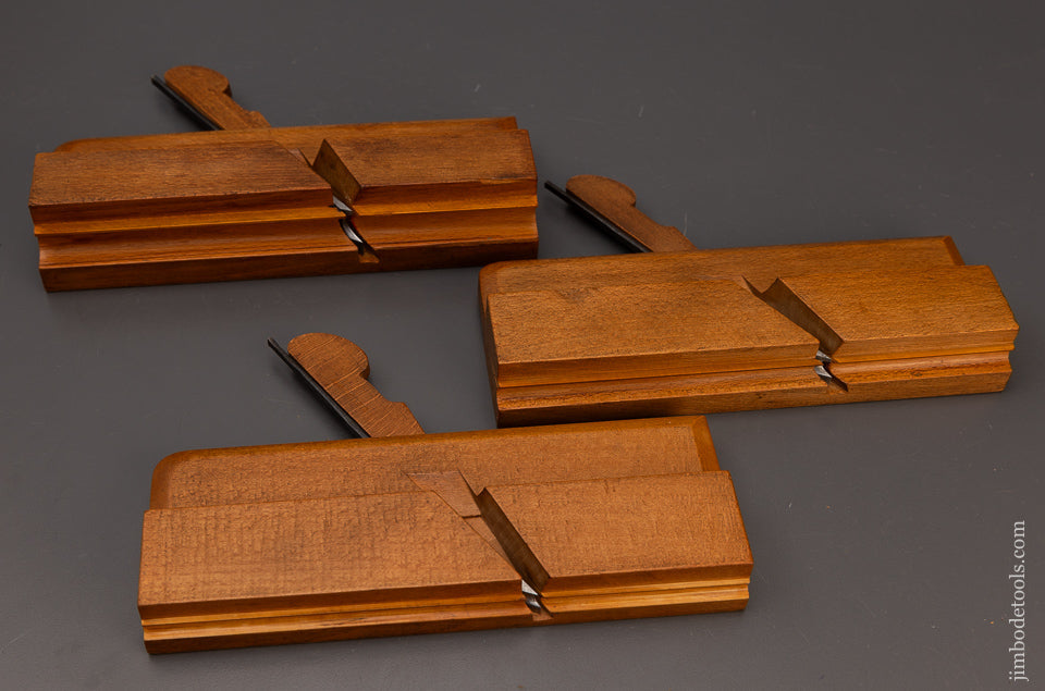 3 Near Mint Side Bead Moulding Planes by HIELDS NOTTINGHAM - 111633