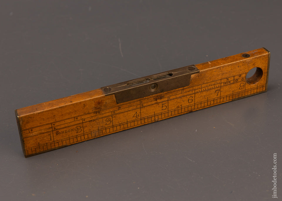 9 Inch Boxwood Combination Rule & Level Unmarked - 111639