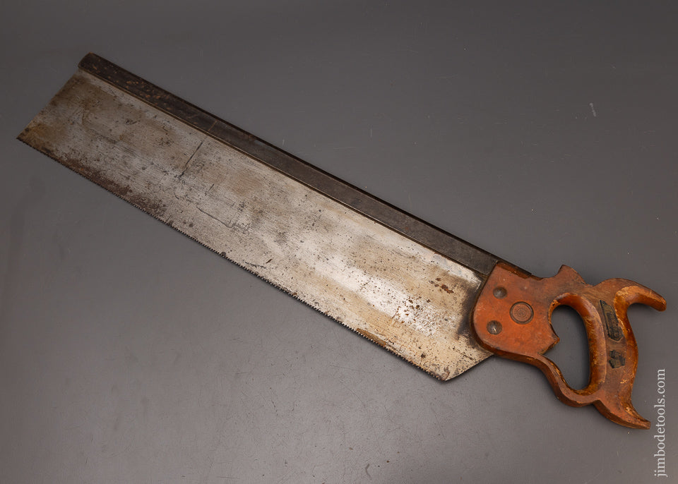 Excellent DISSTON 20 Inch Back Saw - 111658