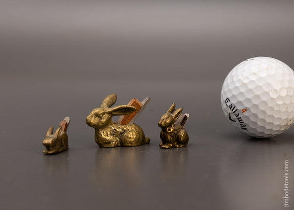 Set of 3 PAUL HAMLER Miniature Rabbit Rabbet Planes - 111659