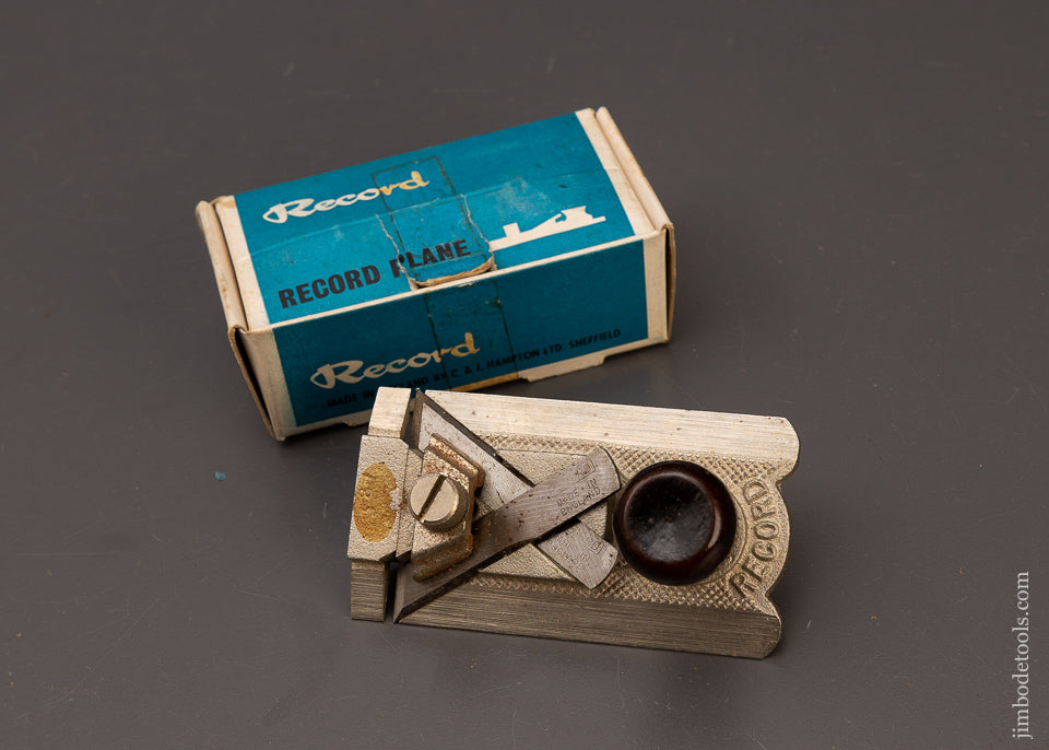 RECORD No. 2506S Side Rebate Plane with Fence Mint in Box - 111665