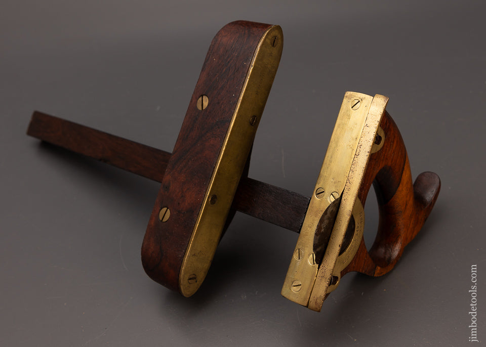 Fine RICE PATENT SEPT. 9, 1873 Rosewood Slitting Gauge - 111668