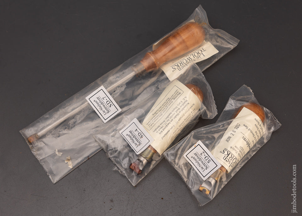 3 LIE NIELSEN Screwdrivers Mint in Wrappers - 111681